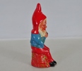 Figurin "Piprökande Tomte" troligen Västtyskland, 1900-tal
