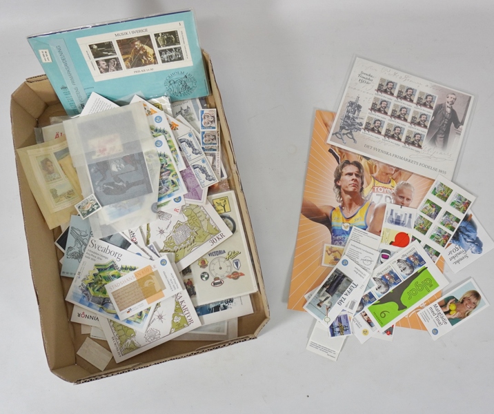 Parti postfriska frimärken, Sverige