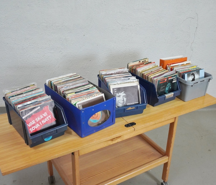 Parti vinylskivor, singel / EP, blandade genrer