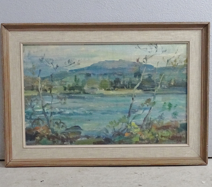 Oljemålning, Arne Edlund, Fjällmotiv