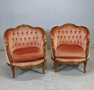 1 par fåtöljer, rokokostil, 1900-tal