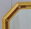 Väggspegel, oktagonal, guld, 2000-tal