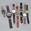 Parti klockor/ armbandsur, varierande fabrikat, design och ålder