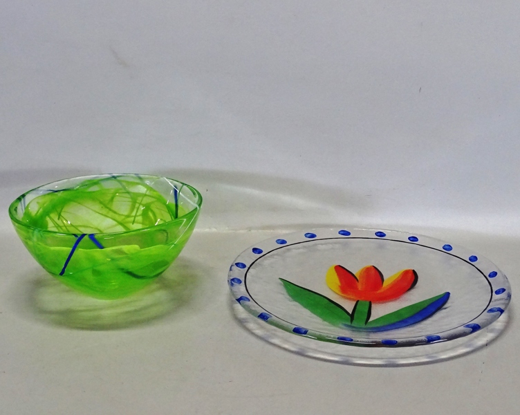 Fat samt skål, Ulrica Hydman-Vallien, Kosta Boda