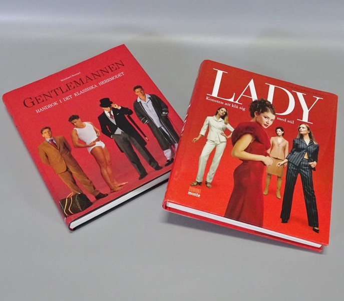 2 st. böcker "Gentlemannen och Lady" Tandem och DuMont Monte förlag, 2004 och 2002