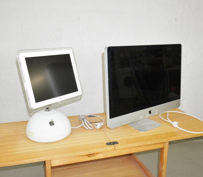 2 st stationära datorer, Apple