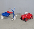 Tre-hjuling samt gåbil, Nyby och Bobby car, 19/2000-tal