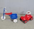 Tre-hjuling samt gåbil, Nyby och Bobby car, 19/2000-tal