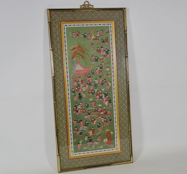 Broderitavla, orientaliskt motiv