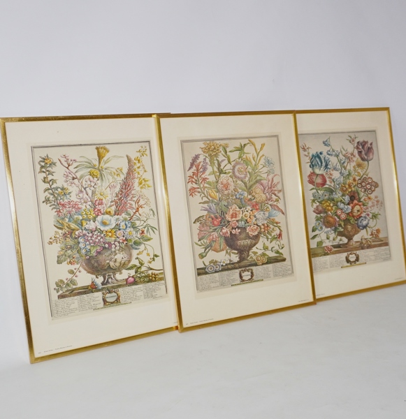 3 st tryck "blommor" Robert Further