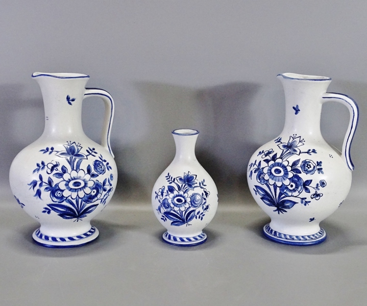 2 st. kannor samt vas, Lars Thoren, Rörstrand