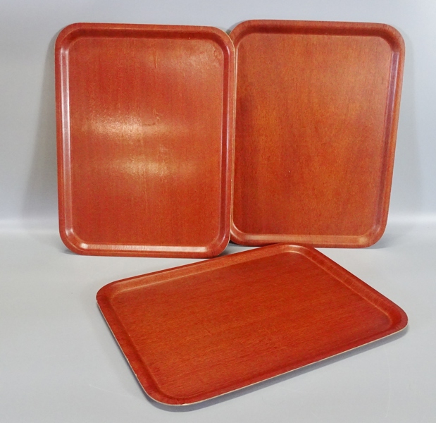 3 st. serveringsbrickor, Silva, Sverige, 1970-tal