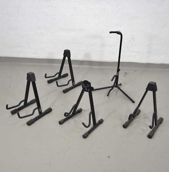 5 st gitarrställ, olika fabrikat