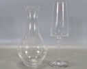 6 st. champagneglas samt karaff, moderna
