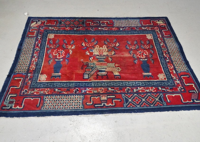 Handknuten matta, orientalisk