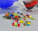 5 st. skålar samt glas karameller, Kosta Boda, SEA glasbruk m. fl 