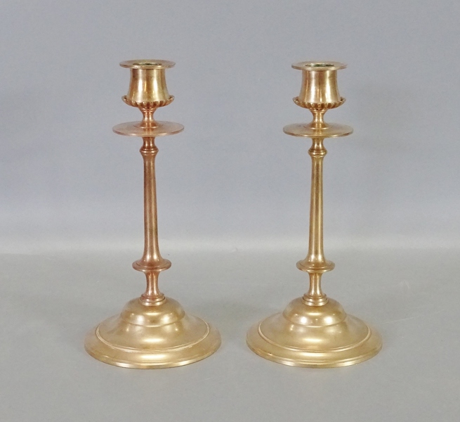 1 par ljusstakar, 53, E. Gelgjuterier AB, Eskilstuna, 1900-talets senare del