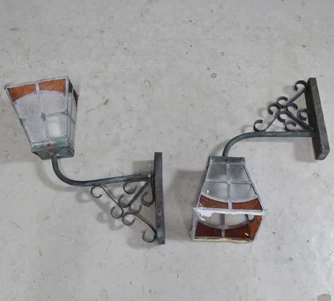 1 par utomhusbelysning, renoveringsobjekt