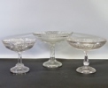 3 st. skål på fot, 1900-tal