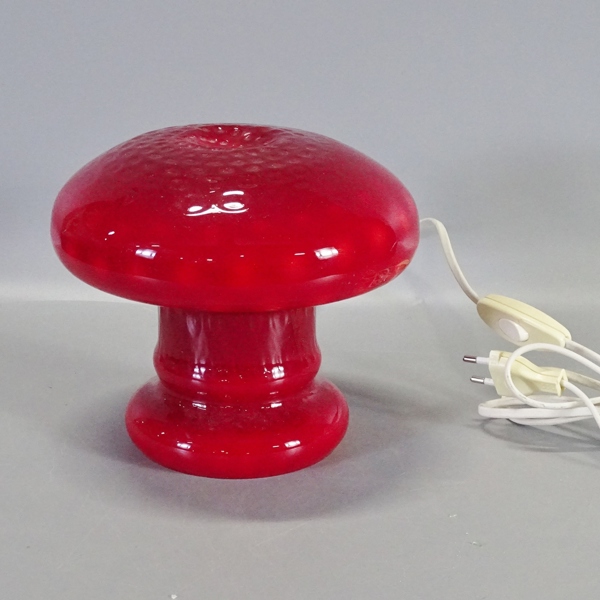 Bordslampa "Svamp" Rosdala glasbruk, 1970-tal
