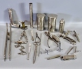 Parti diverse rostfritt, bl. a. kirurgiska instrument