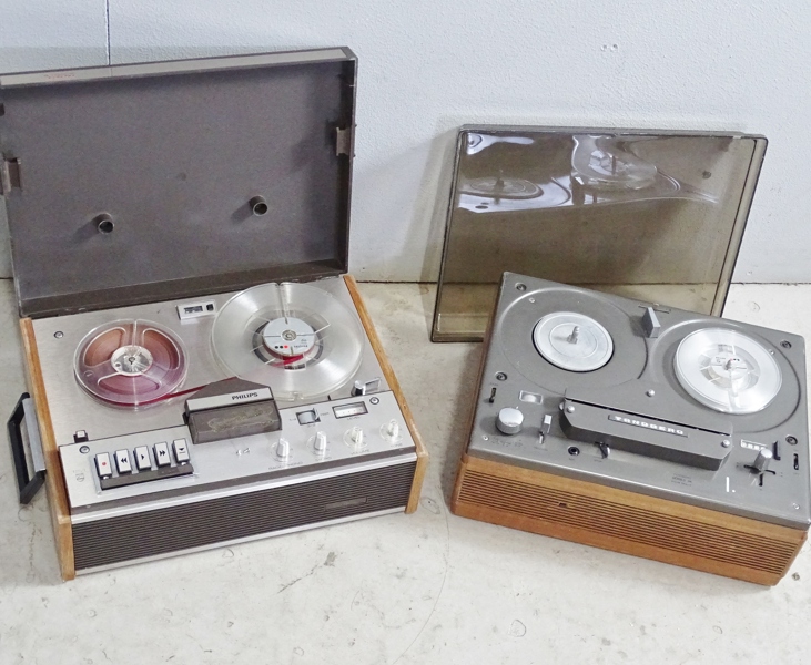 2 st rullbandspelare, Tandberg samt Philips, series 84 och 4308, säljes som renoverings objekt