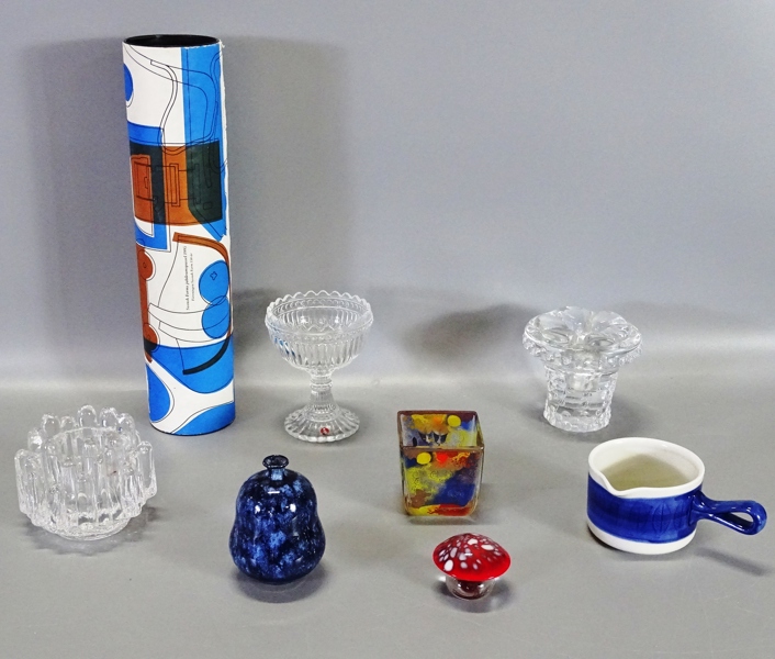 Parti diverse, pussel, figurin, skålar m.m. 8 delar, Goebel, Iittala, Rörstrand m. fl