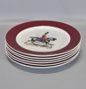 6 st. tallrikar, Wood & Sons Burslem, England, 1900-tal