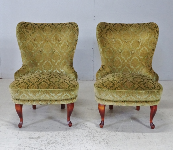 1 par emmafåtöljer, rokokostil, 1900-tal