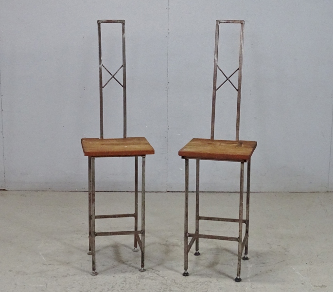 1 par barstolar, smidesarbete