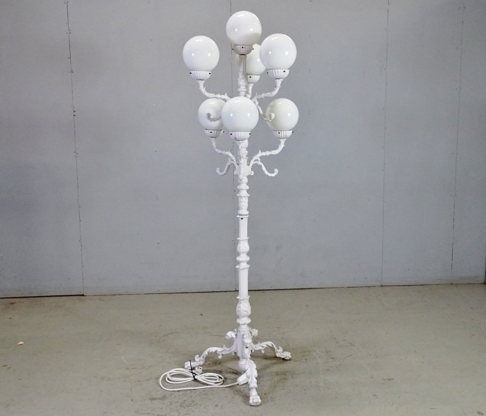 Golvlampa, 7 ljuspunkter, metall