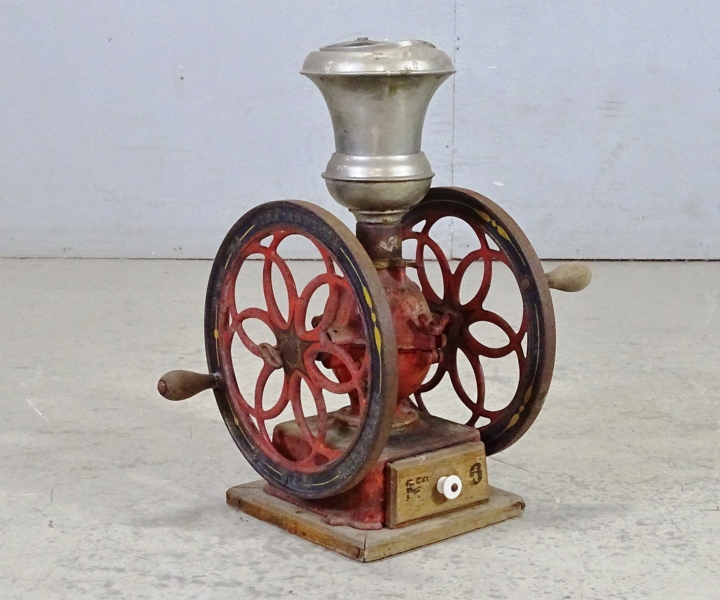 äldre Kaffekvarn, gjutjärn, USA