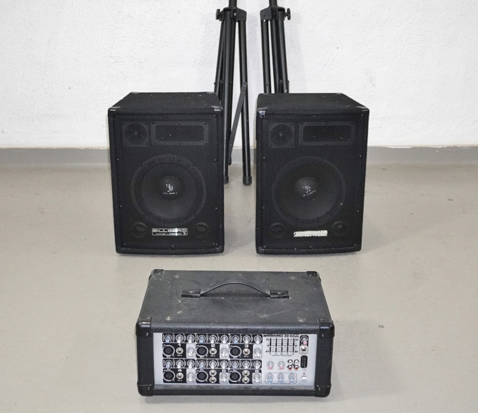 Mixerförstärkare samt högtalare, Billebro