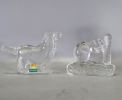 Parti glasskulpturer, bl. a. Rejmyre, Målerås m. fl.