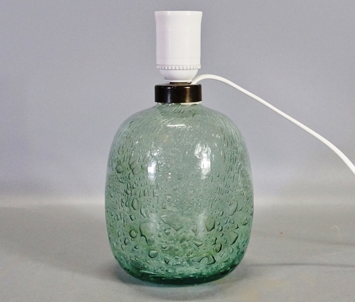 Bordslampa, möjligen Ture Berglund, Stockholms glasbruk, 1900-tal