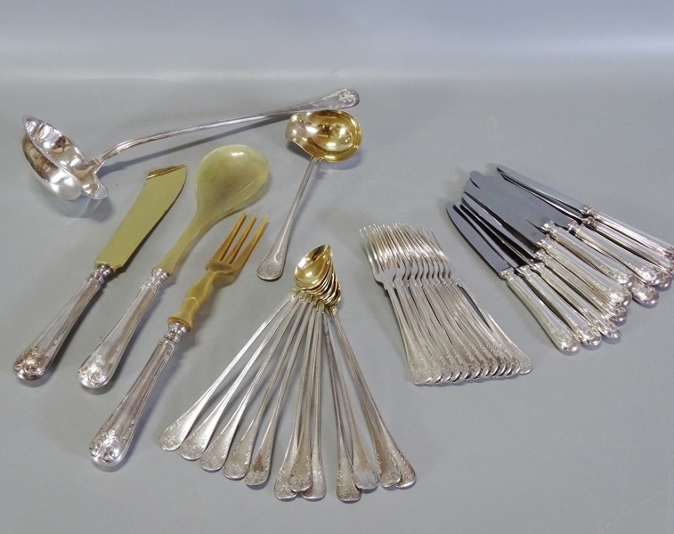 Bestickservis delar "Gammal Fransk" 1900-tal
