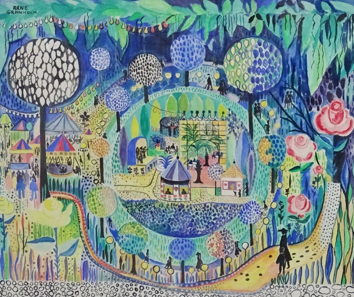 Akvarell, Arne Granholm