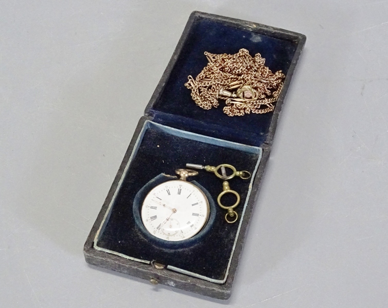 Fickur, guld 18K, "Ancre 15 rubis" 1900-talets första hälft