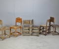 6 st stolar, allmoge, 1800-tal, snarlika