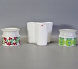 Vas samt 2 st. marmeladburkar, Iittala och Arabia, Finland, bl. a. Alvar Aalto