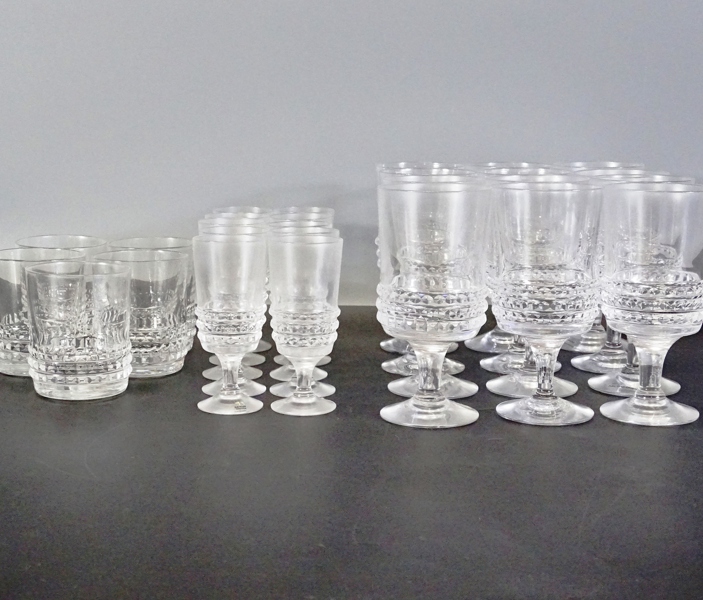 Glasservis "Corona" Bengt Edenfalk, Skruf