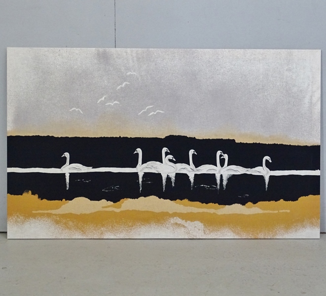 Textiltavla, oidentifierad konstnär