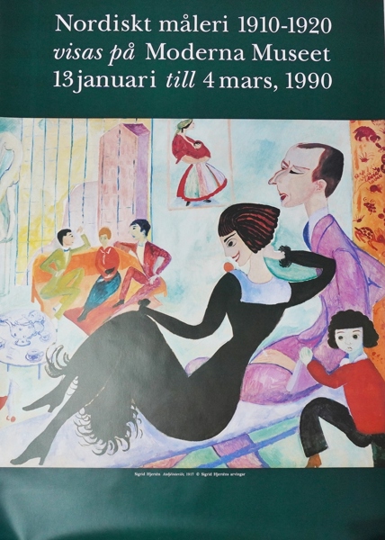 Utställningsaffisch, Sigrid Hjertén, Moderna Museet