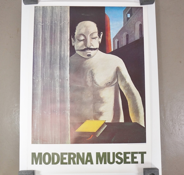 Utställningsaffisch, Chirico, Moderna Museet