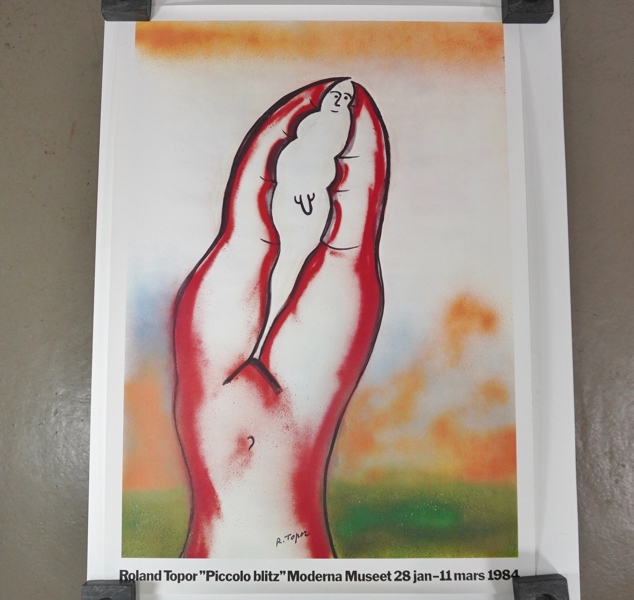 Utställningsaffisch, Roland Topor, Moderna Museet