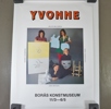 Utställningsaffisch "Yvonne" Borås Konstmuseum