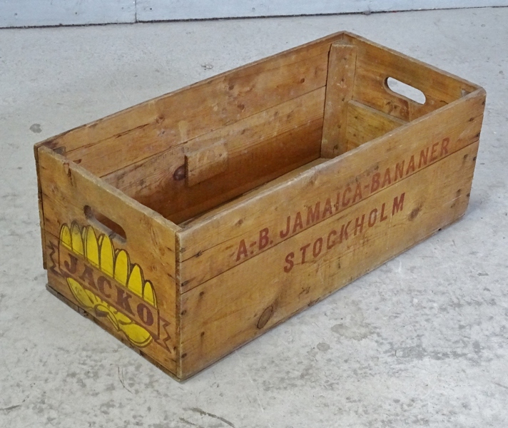 Trälår "Jacko" A.-B. Jamaica-bananer, Stockholm 1900-talets mitt