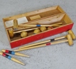 Äldre krocketspel i låda, 1900-tal