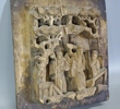 Relief, snidad träpanel, Kina, 1900-tal