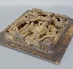 Relief, snidad träpanel, Kina, 1900-tal